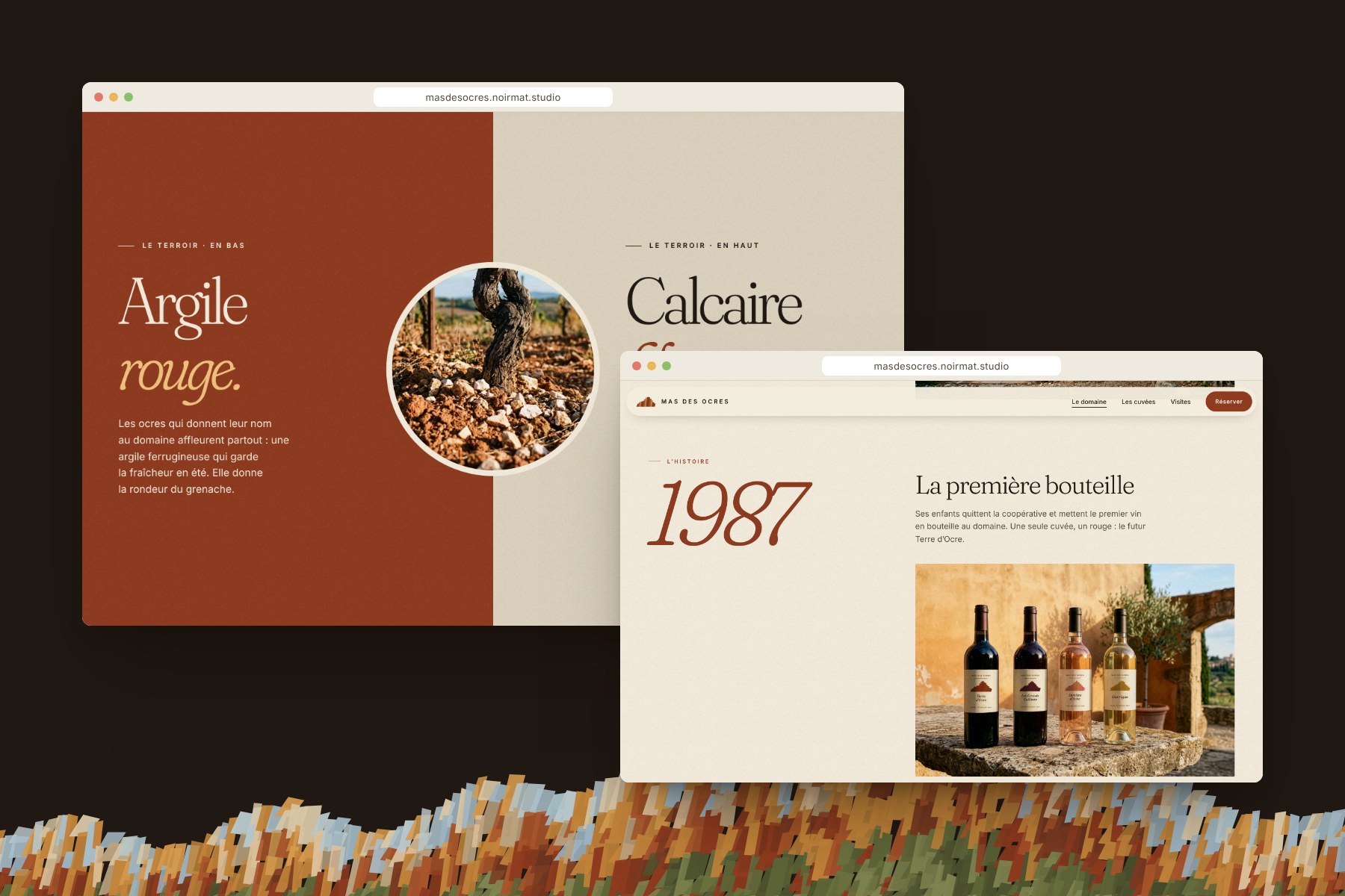 Pages du domaine : le terroir et l’histoire